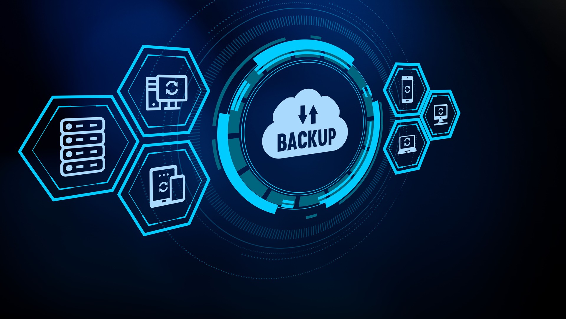 Backup concept with cloud technology